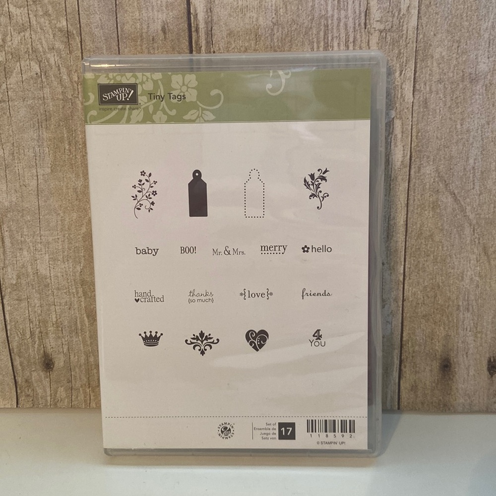 Tiny Tags StampinUp stamp set